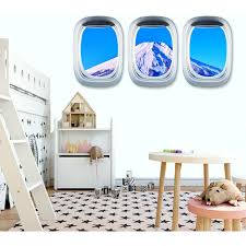 3d Art Wall Stickers Cloud Airplane