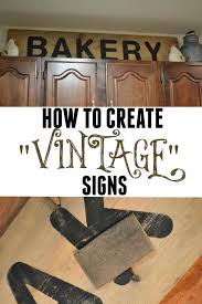 how to create vintage signs made with a