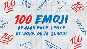 100 emoji reward excellence at work