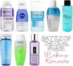 dual phase makeup removers