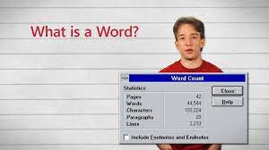 what counts as a word you