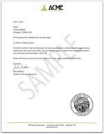 employment verification letter for