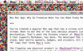 Mou Mac App Why Go Freemium When You