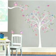 Owl Tree Branch Wall Sticker Girls Baby