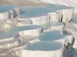 #pamukkale, which means cotton castle in turkish, is a natural site in #denizli in southwestern #turkey. The Pools Of Pamukkale Turkey Imgur Pamukkale Mysterious Places On Earth Places Around The World