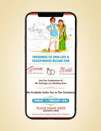 funny south indian wedding card