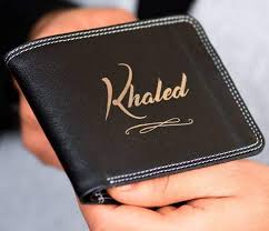 Men S Wallet With Name Giftbag Ae