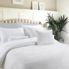 white cotton king quilt bedding set