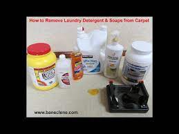 how to remove laundry detergent spills