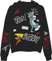 Ladies Tom & Jerry Battle Sweatshirt - Vintage Cartoon Multi Hit Fleece  Sweatshirt Black, Small - Walmart.com