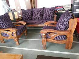 natural wood wooden sofa set