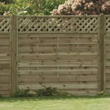 Horizontal Lattice Fence Panel