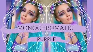 purple rave look makeup tutorial