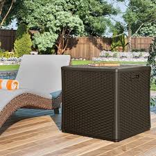 73gal blow molded deck box outdoor