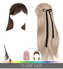 simpliciaty s claire hair the sims 4