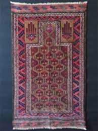 afghanistan baluch tribal prayer rug