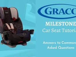 graco milestone car seat tutorial