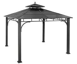 grill gazebo with steel roof at lowes