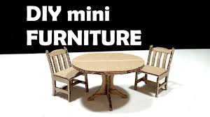 mini furniture from cardboard