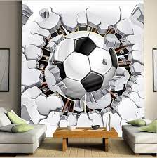 3d Large Soccer Ball Design Wallpaper