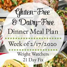 and dairy free healthy dinner meal plan