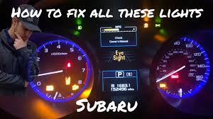 all dash lights are on subaru you