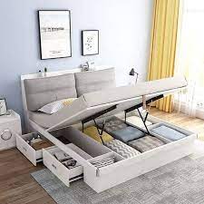 Modern Super Storage Bed King Hydraulic