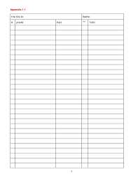 Printable 3 Column Chart With Lines Template Business Psd