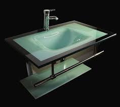 Tempered Glass Bathroom Vanity Set