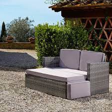 Rattan Garden Sofa Corfu 2 Seater 1