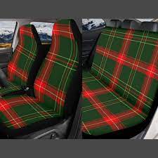 Tartan Plaid Car Seat Cover Full Set