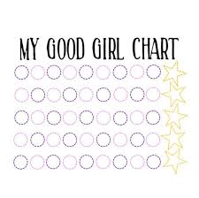 Girls Reward Chart Behaviour Chart Children Chores And