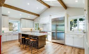 wood beam kitchen ceiling exposed