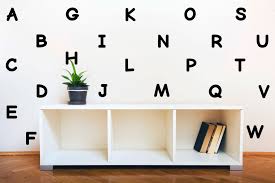 26 Alphabet Letter Vinyl Nursery Decals
