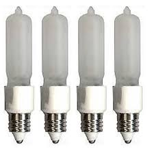 Sterl Lighting Pack Of 4 T4 Frosted Halogen Pendant Light Bulb 75 Watt 120v E11 2700k 1000 Lumens 2000 Hrs Walmart Com Walmart Com