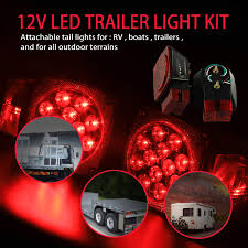 wellmax 12v led trailer lights kit
