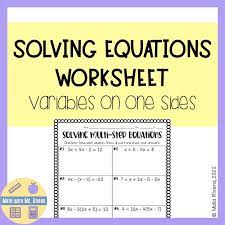 solving multi step equations with