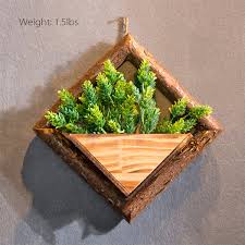 Wooden Wall Plant Hanger With