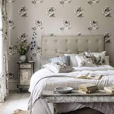 rosa silver wallpaper sanderson by