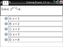 solving exponential equations and