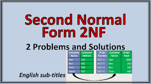 2nd normal form in dbms 2nf in dbms