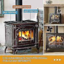 Eco Stove Fan Wood Log Burner Fireplac