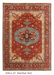 silk brown kashmiri design serapi rugs