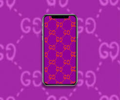 gucci ghost pattern purple wallpapers
