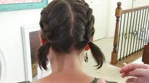 Use an elastic band to secure the braid. How To Do 2 French Braids On Short Hair A Line Bob Easy Hairstyles Youtube