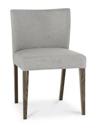 upholstered pebble grey dining chair