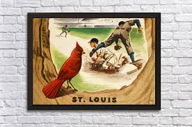 1949 St Louis Cardinals Wall Art Row