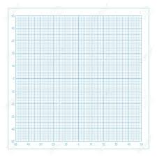 Vector Blue Metric Graph Paper With Coordinate Axis 1mm Grid