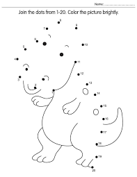 By the way, related with dot to dot 1 20 printable worksheets, we already collected particular similar pictures to complete your ideas. Dinosaur Dot To Dot Coloring Pages Coloring Home