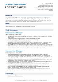 corporate travel manager resume sles